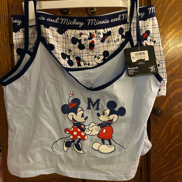 Disney Women's Mickey and Minnie Pajama Set underwear XL NWT - Picture 4 of 7